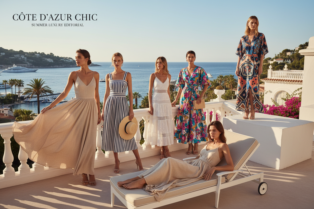 Côte d’Azur : 5 styles de robes pour incarner le chic méditerranéen