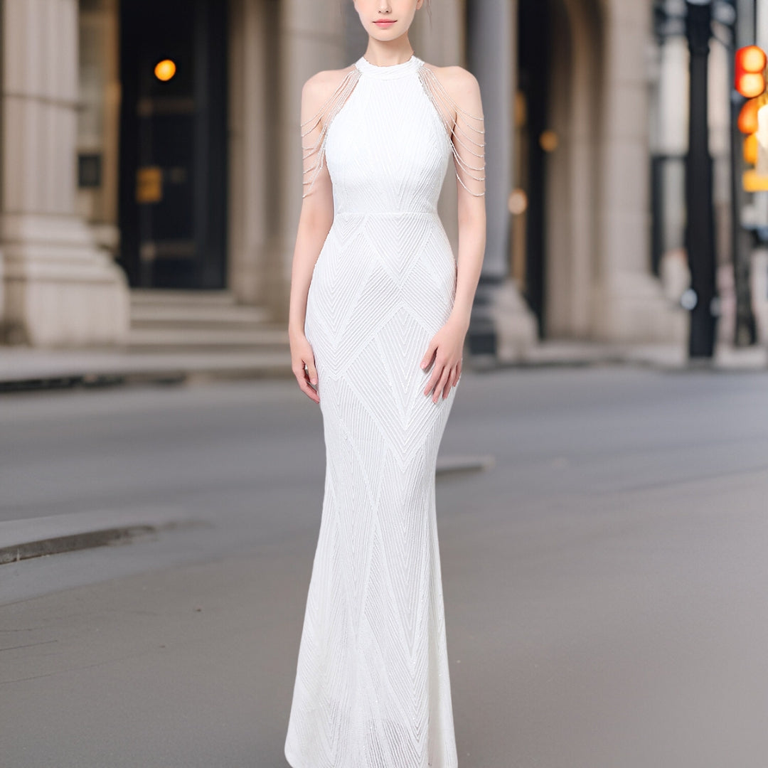 Jaya – Glamouröses Pailletten-Abendkleid