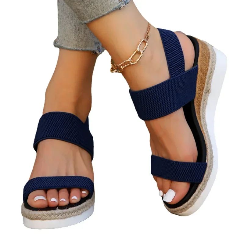 Sandales Confortables Compensées pour Femme