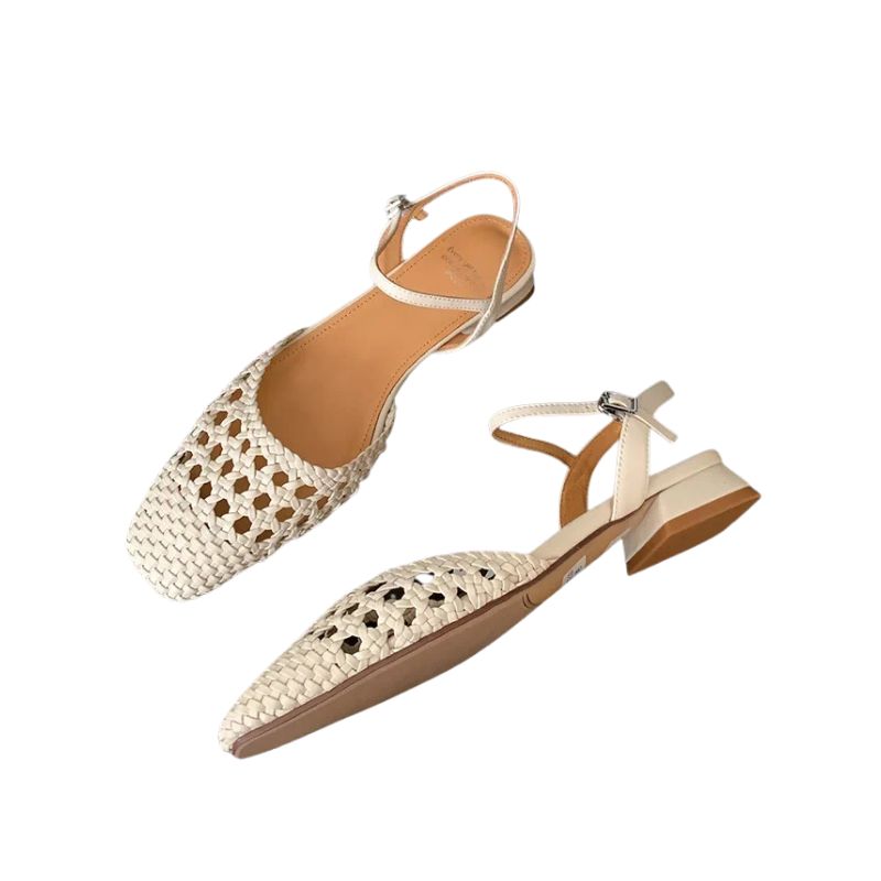 Sandales Tressées Bohème Chic à Bout Fermé