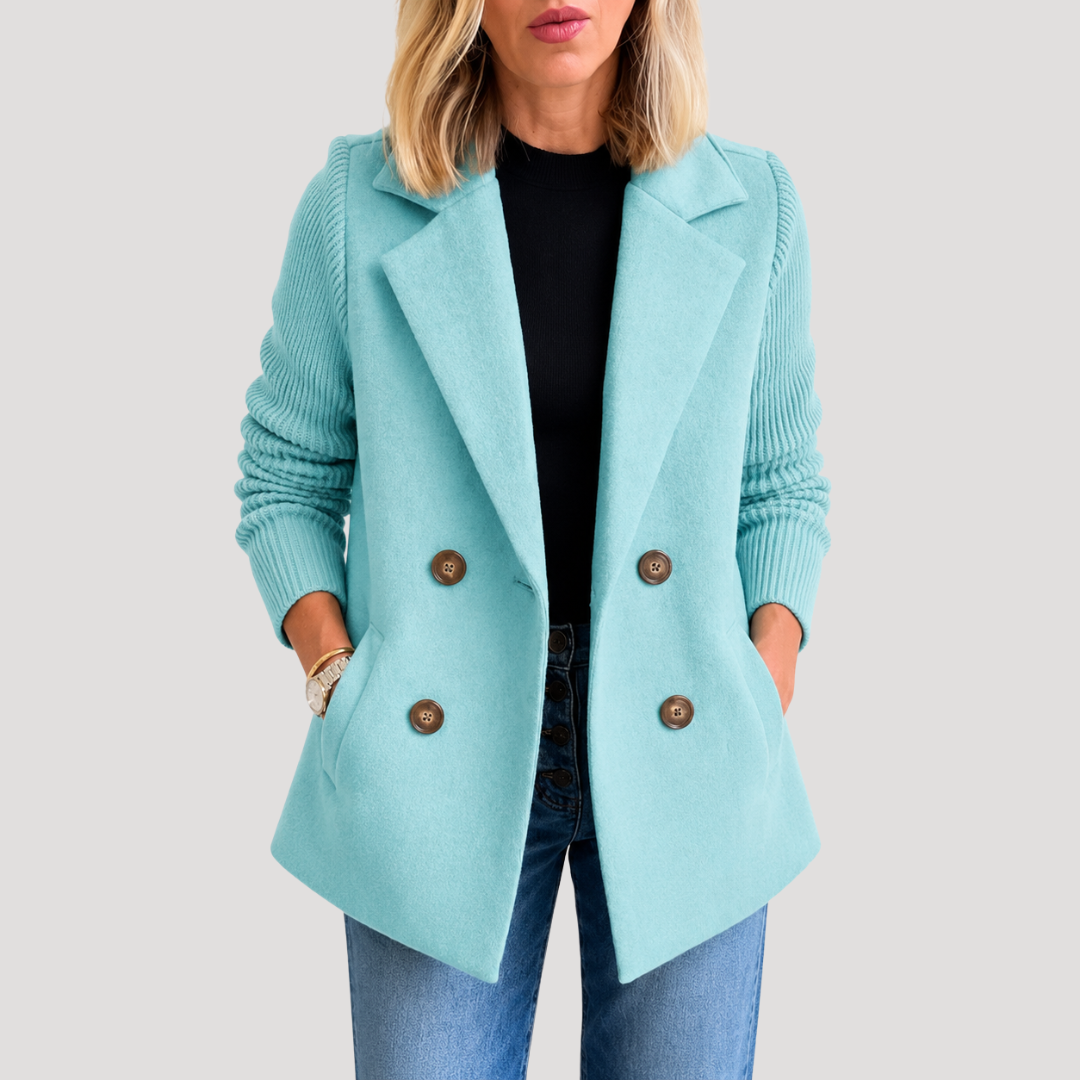 Blazer Croisé Femme Double Boutonnage Chic