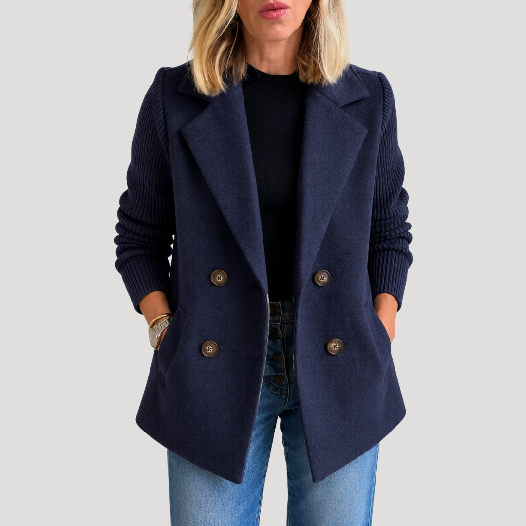 Blazer Croisé Femme Double Boutonnage Chic