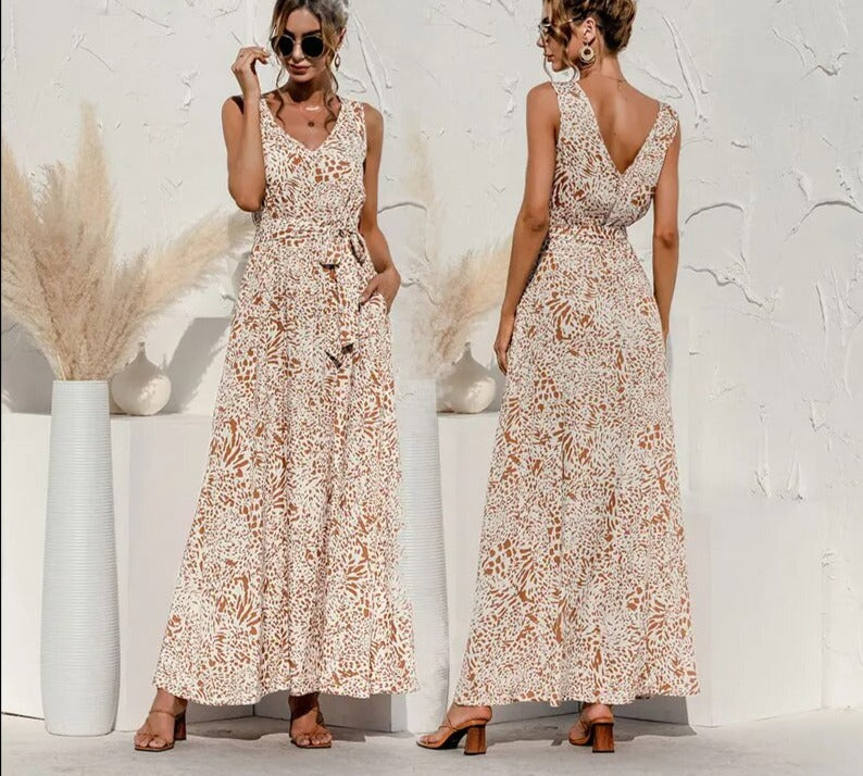 Hally Bohemian-Kleid mit Leopardenmuster für Damen
