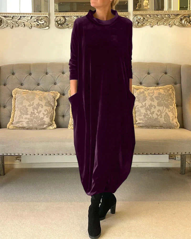 JAZZ – Abendkleid aus Samt mit Taschen