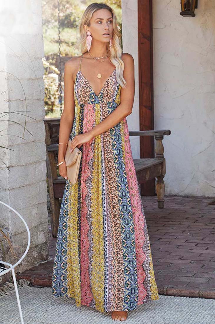 Buntes Bohemian-Kleid – Cesarine