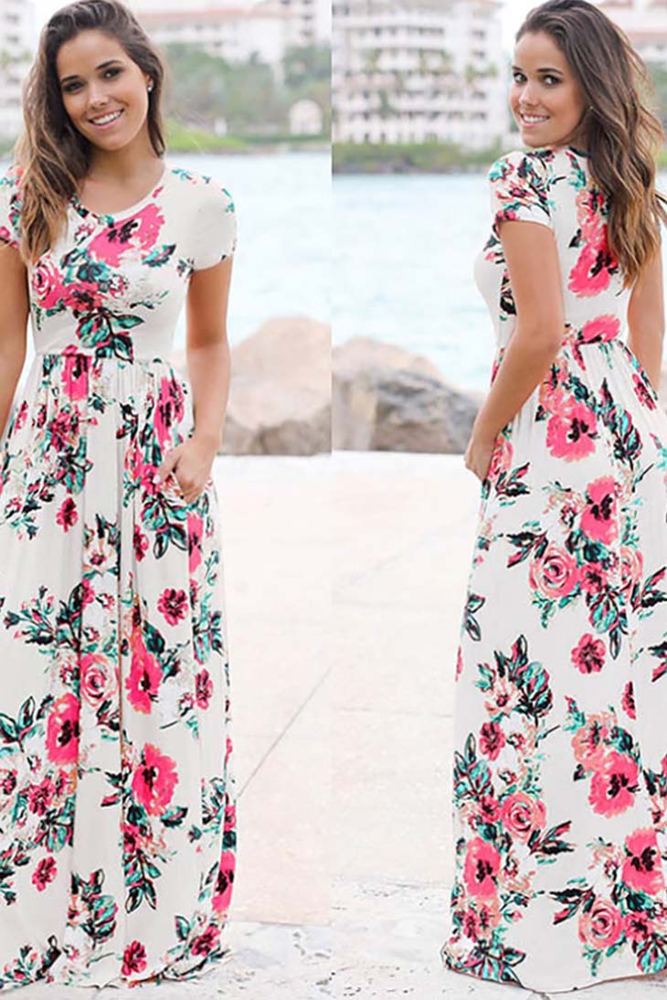 Robe Bohème Florale - Estelle