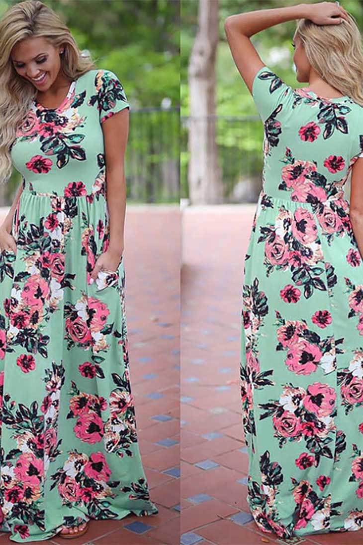 Robe Bohème Florale - Estelle