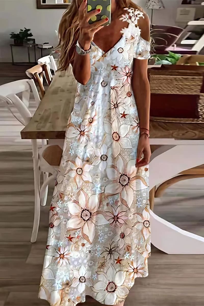 Robe Longue Fleurie Bohème Chic - Edith
