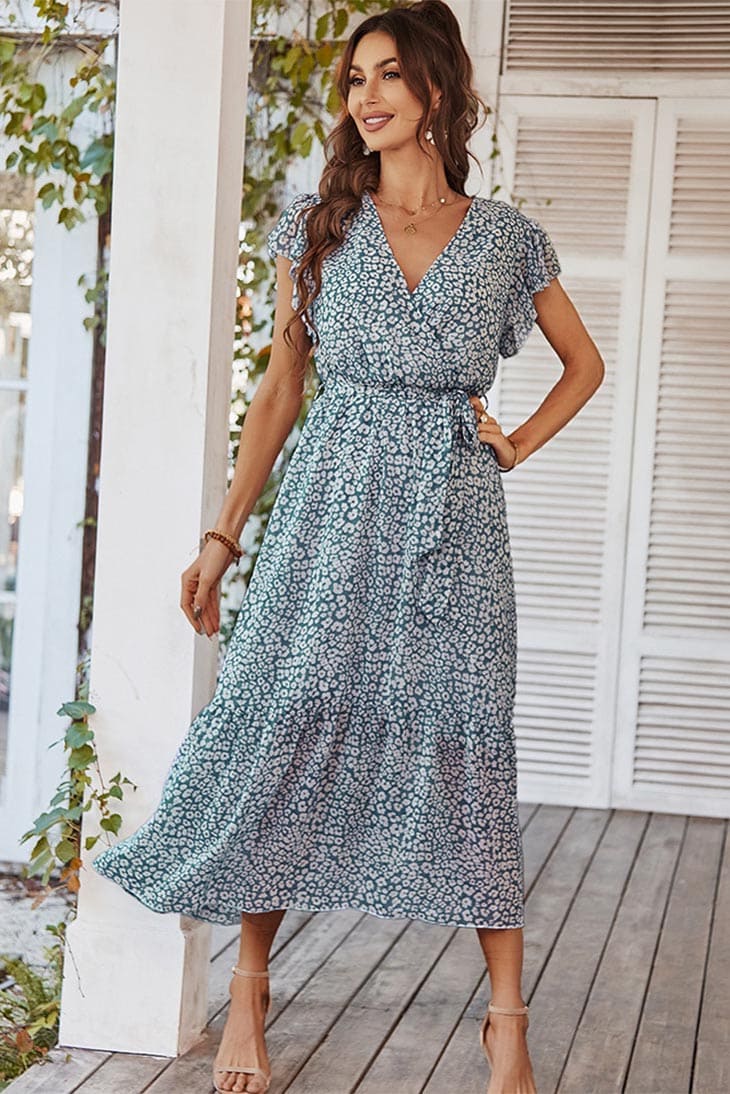 Robe Bohème Chic Rose Poudre - Claire