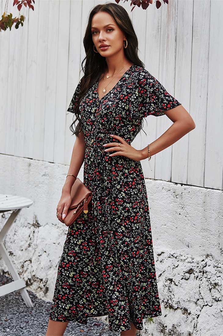 Bohemian-Chic-Abendkleid – Léontine