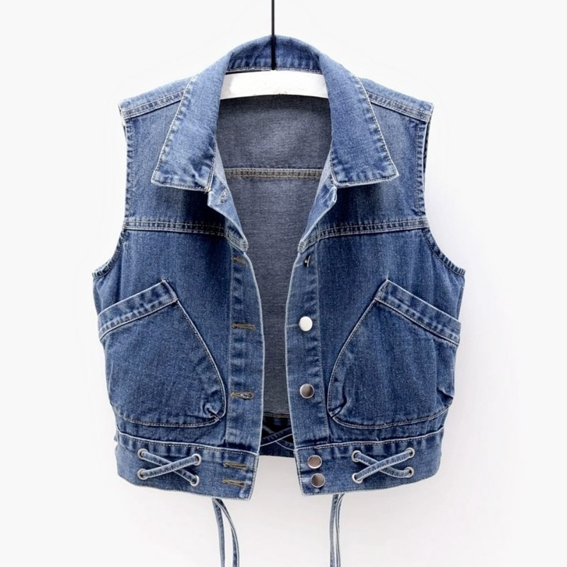 Gilet en jean denim classique