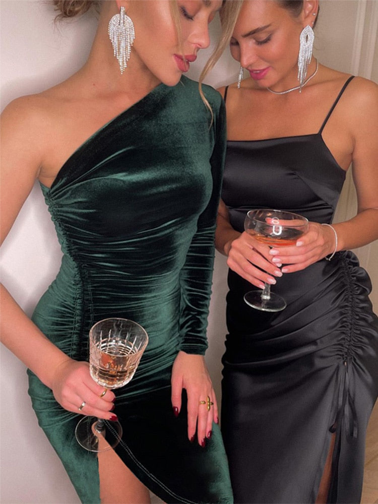 Bianca – Samt-Abendkleid für Damen