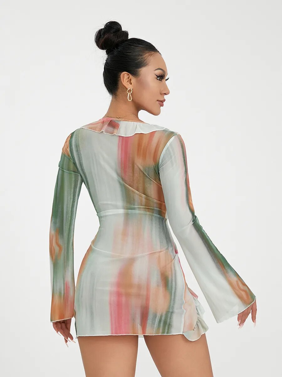 Valentinia – Langärmliges Abend-Minikleid für Damen