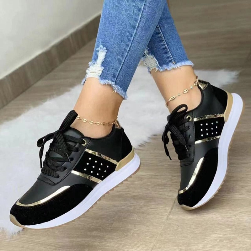 Lässige Sportschuhe für Damen, Patchwork – Pastev