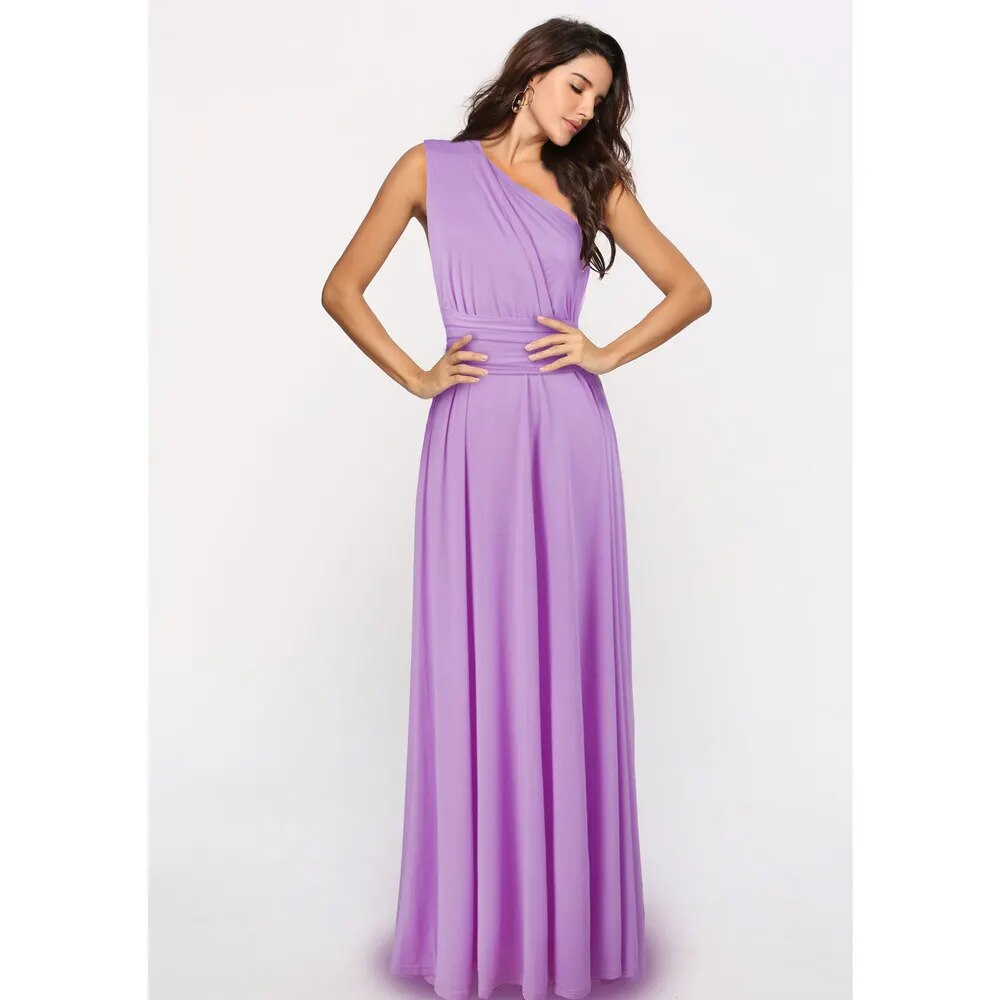 Rotes langes Kleid im Boho-Stil für Damen