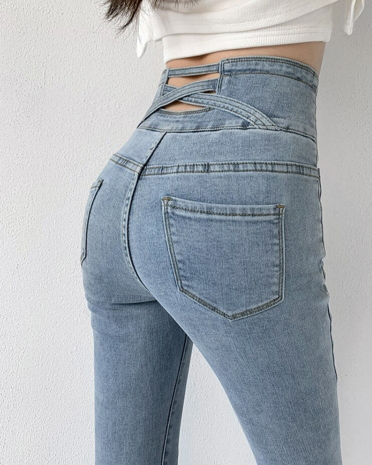 Zocker Damen Vintage Bleistiftjeans