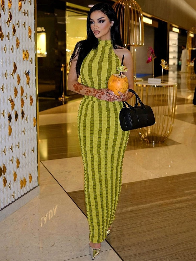 Langes rückenfreies Kleid für Damen – Kell