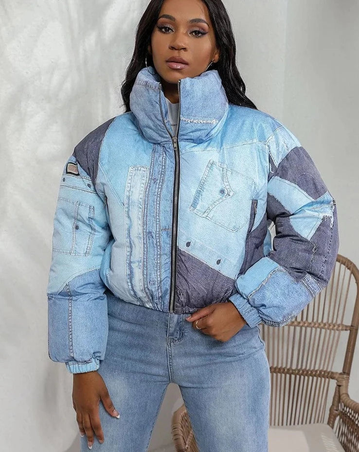 DOUDOUNE EN DENIM DOUBLE DUVET