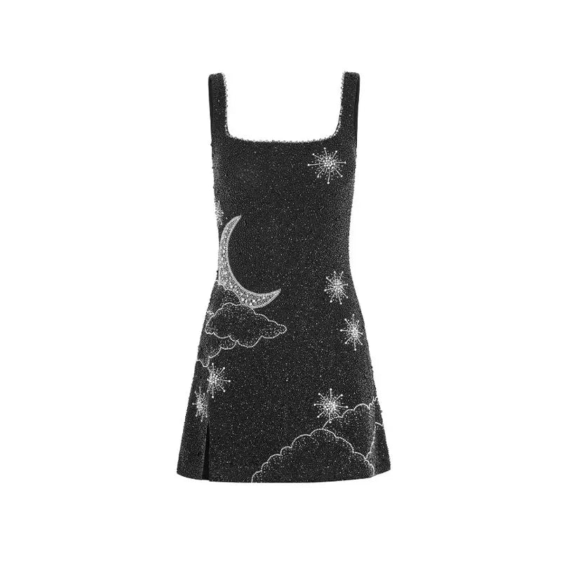 Torri – Mini-Abendkleid mit Pailletten und Trägern
