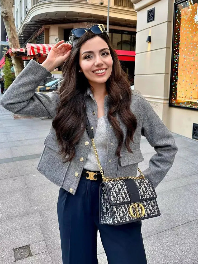 Chic Single-Breasted Jacket for Women