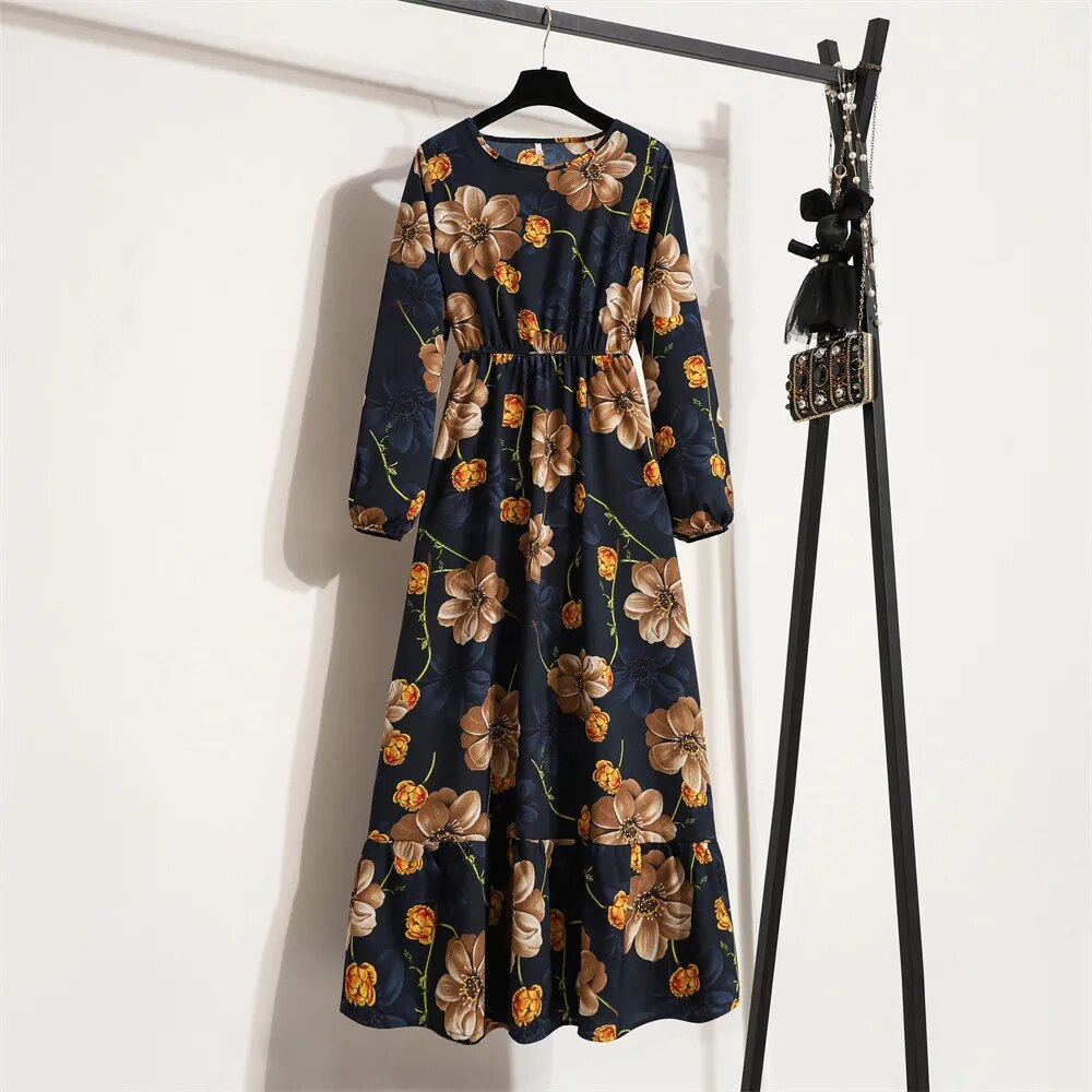 Robe bohème à imprimé floral pour femmes