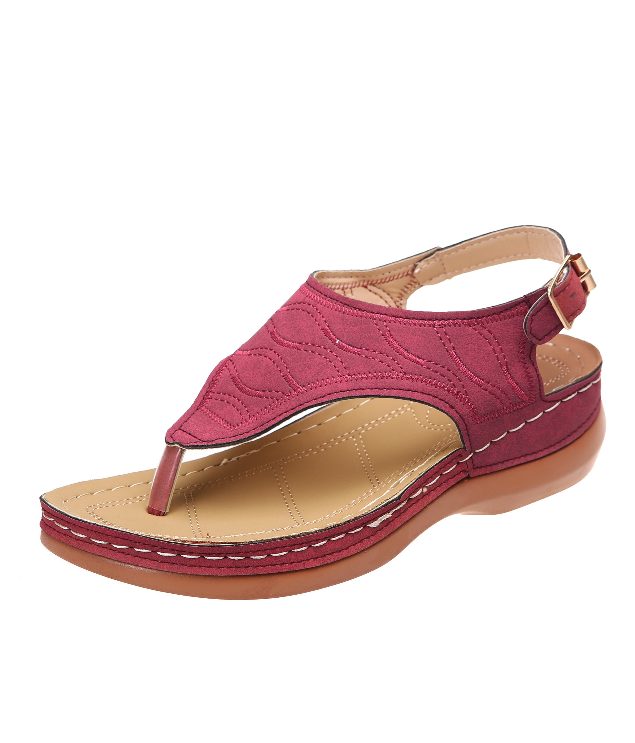 Women's Strappy Open Toe Flat Sandals - Mondial