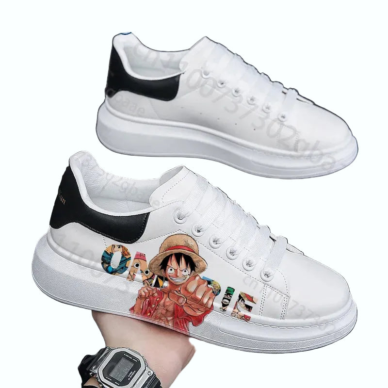 Chaussure manga one piece - Sneakers blanches inspirées de l'anime