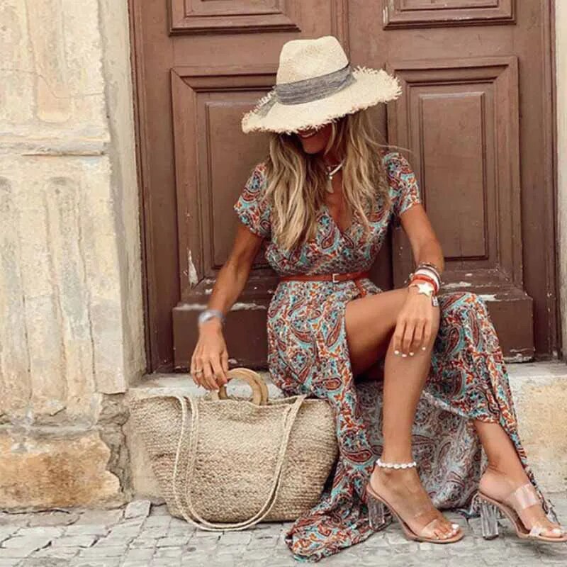 Böhmisches Sommerkleid im Boho-Stil für Damen Paolly