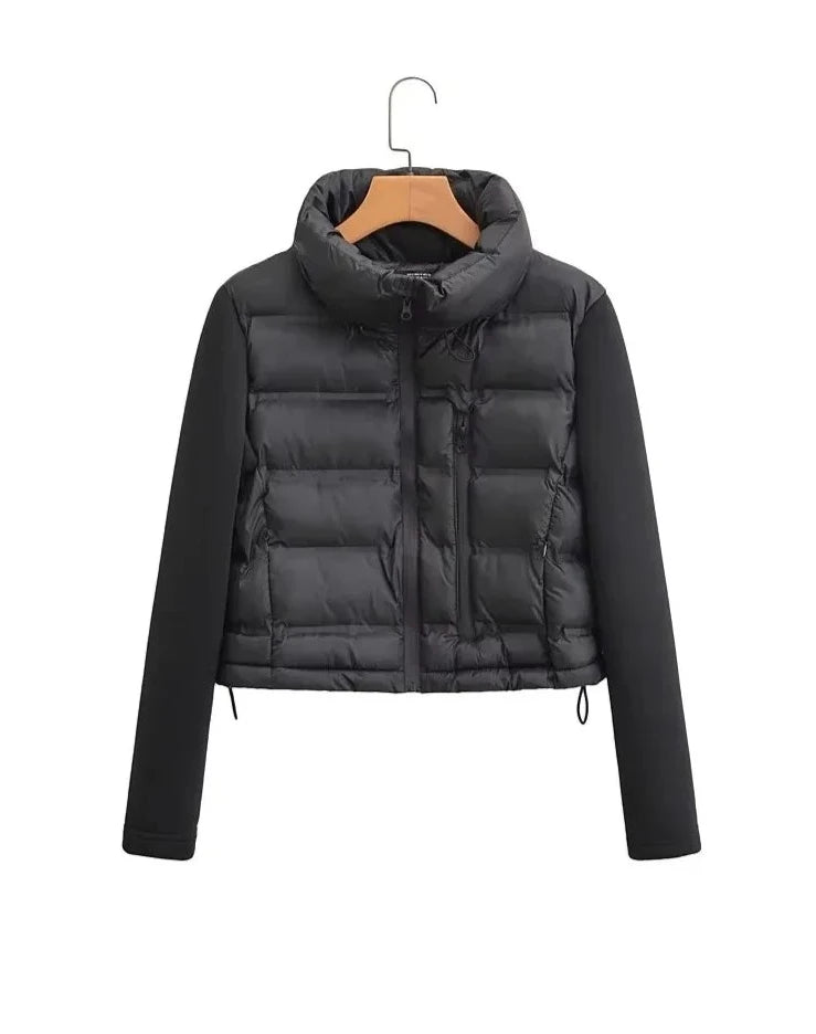 Veste à patte zippée à manches longues pour femmes