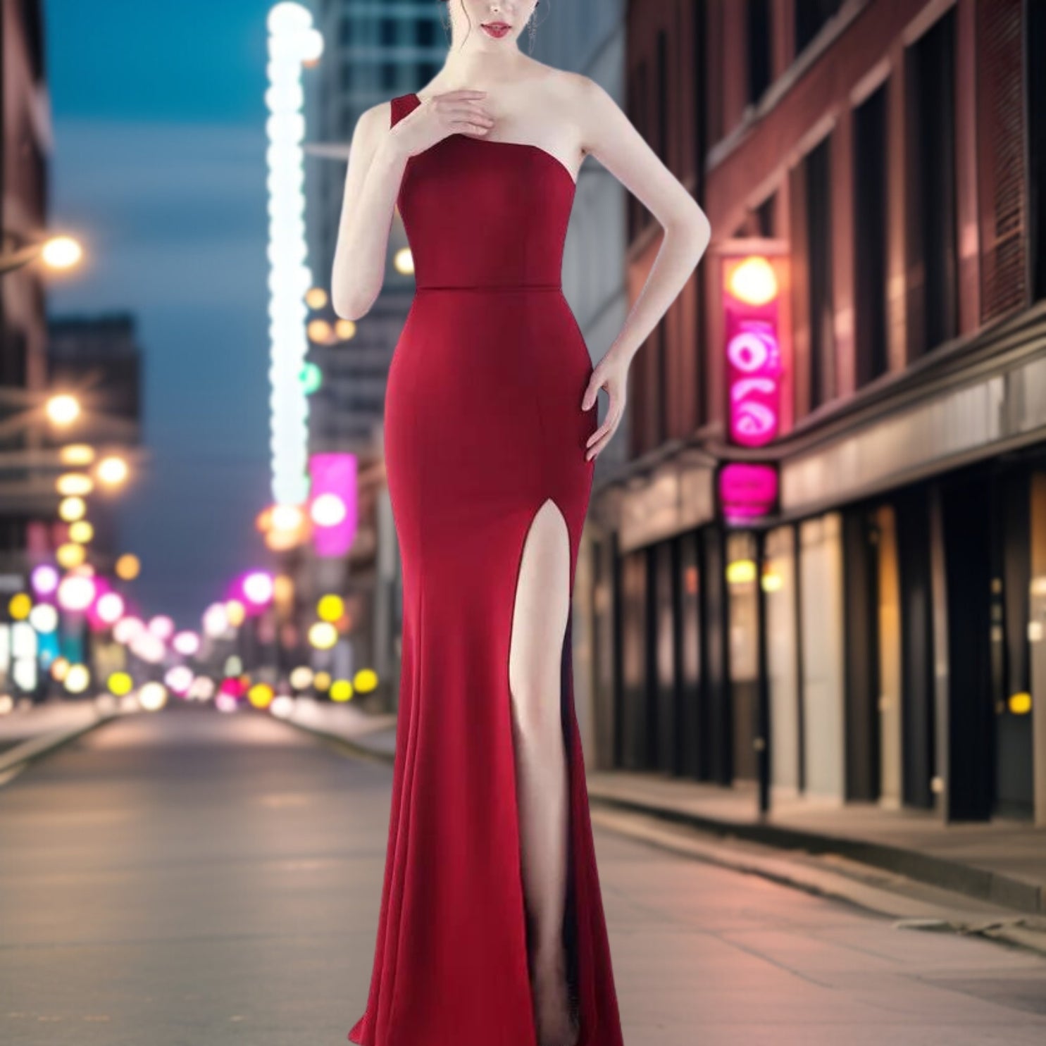 Mirabella – Elegantes Abendkleid aus Satin