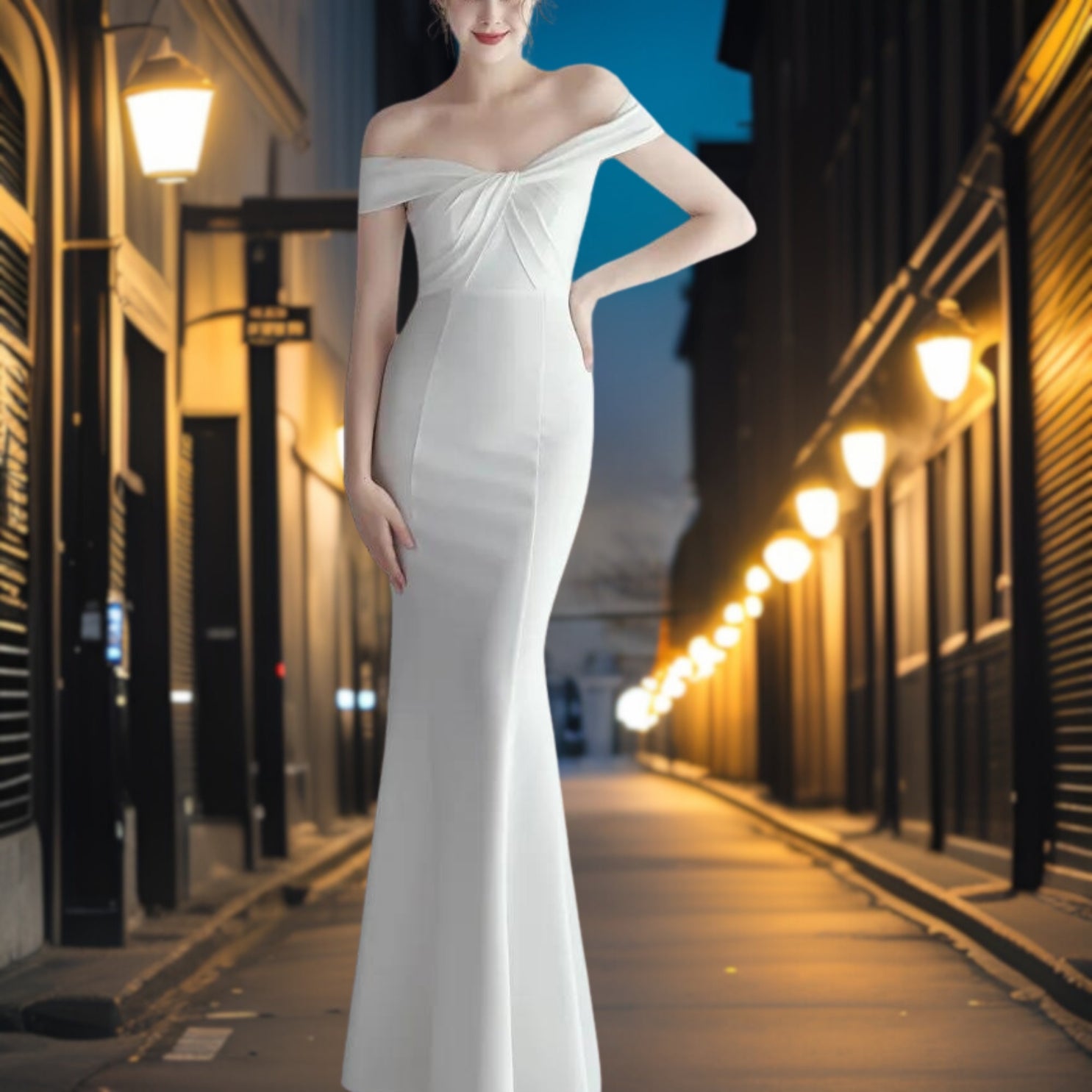 Romeana – Elegantes Satin-Abendkleid