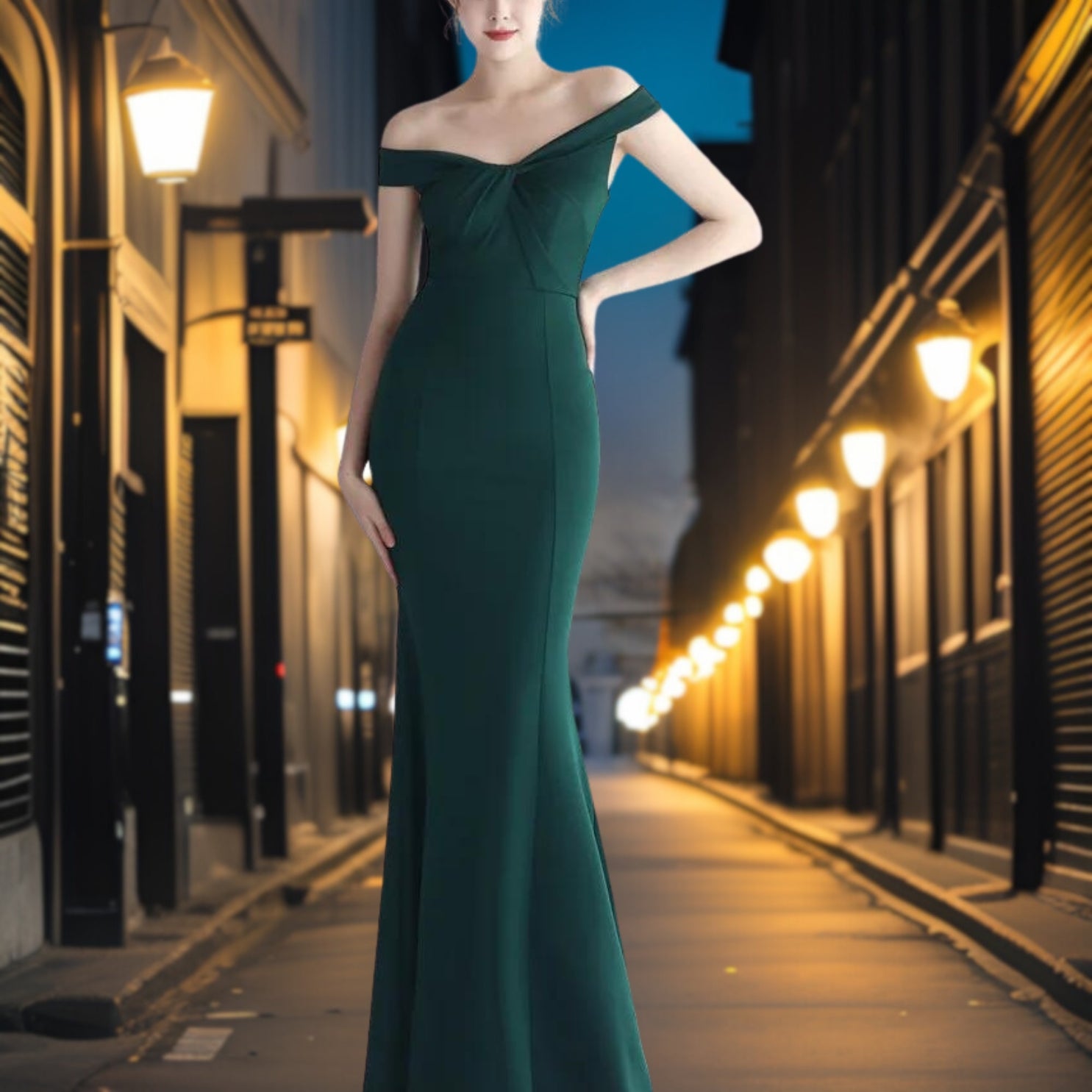 Romeana – Elegantes Satin-Abendkleid