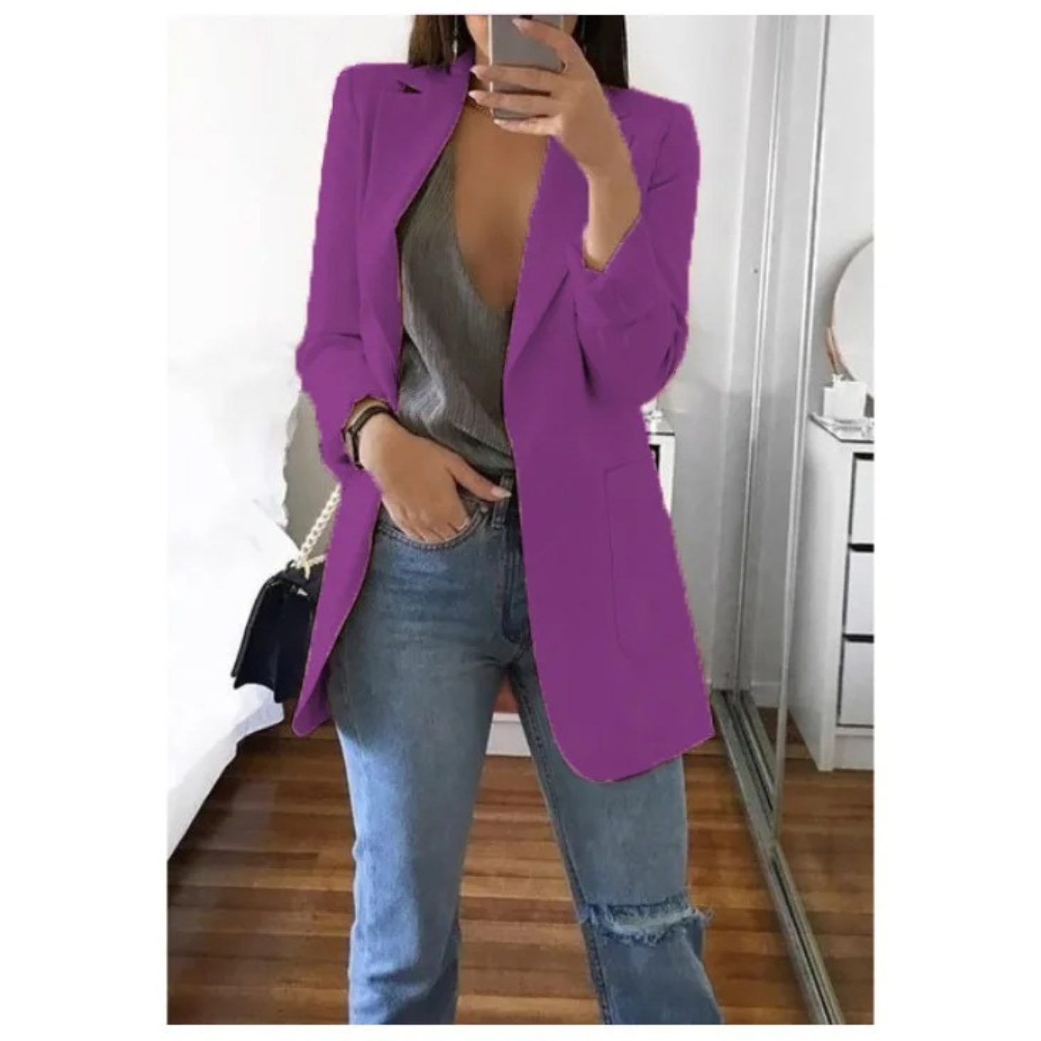 Blazer Long Femme - Élégant & Chic | Toutes Tailles