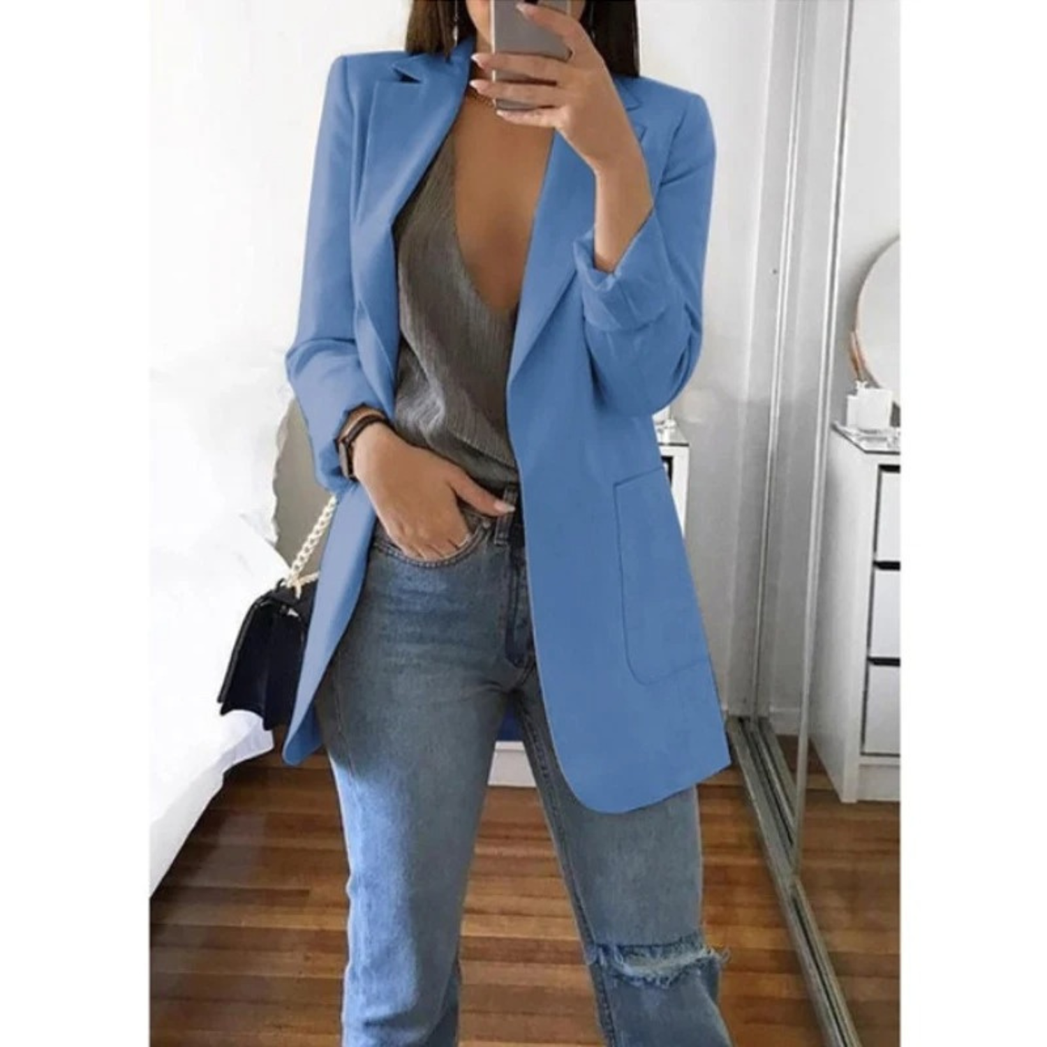 Blazer Long Femme - Élégant & Chic | Toutes Tailles
