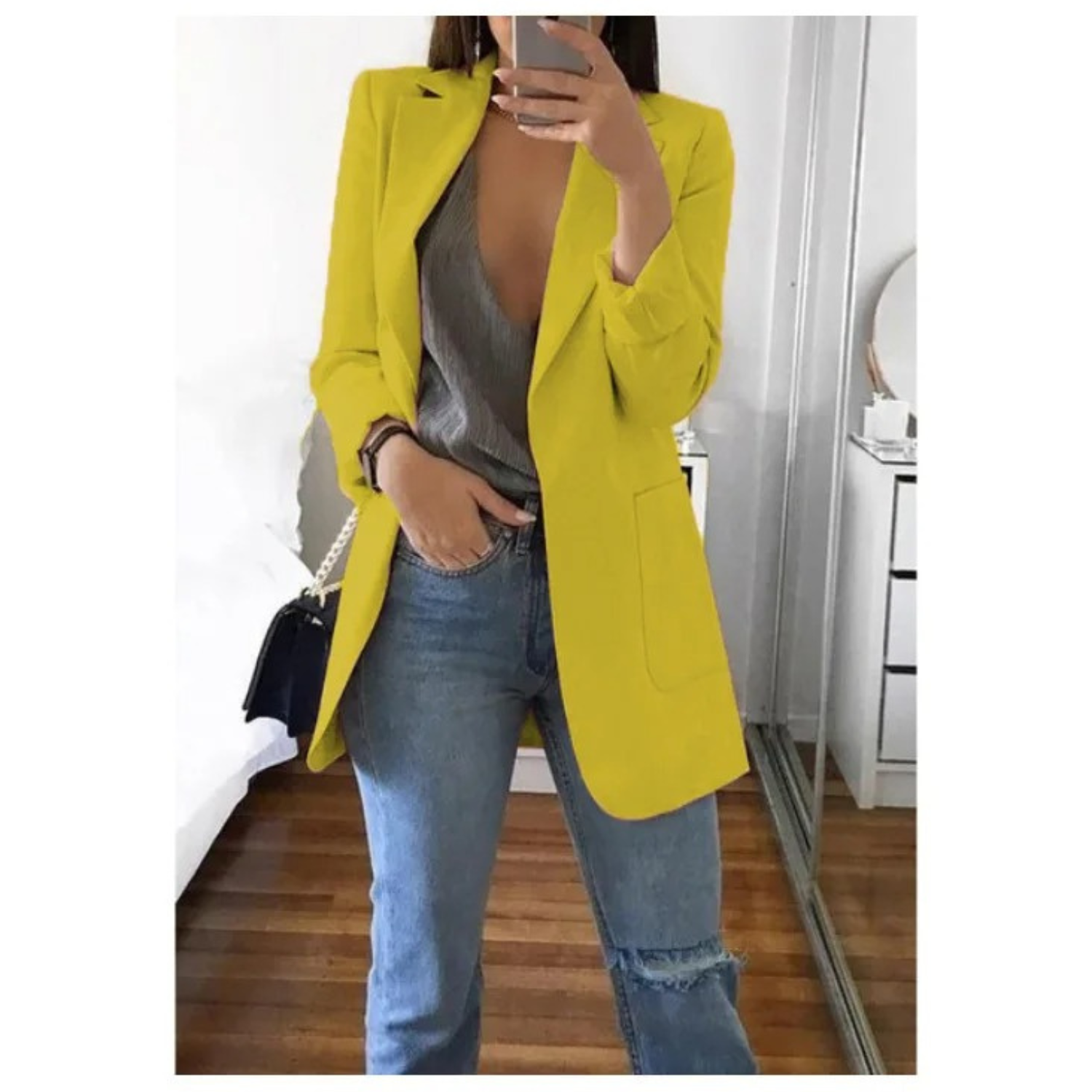 Blazer Long Femme - Élégant & Chic | Toutes Tailles