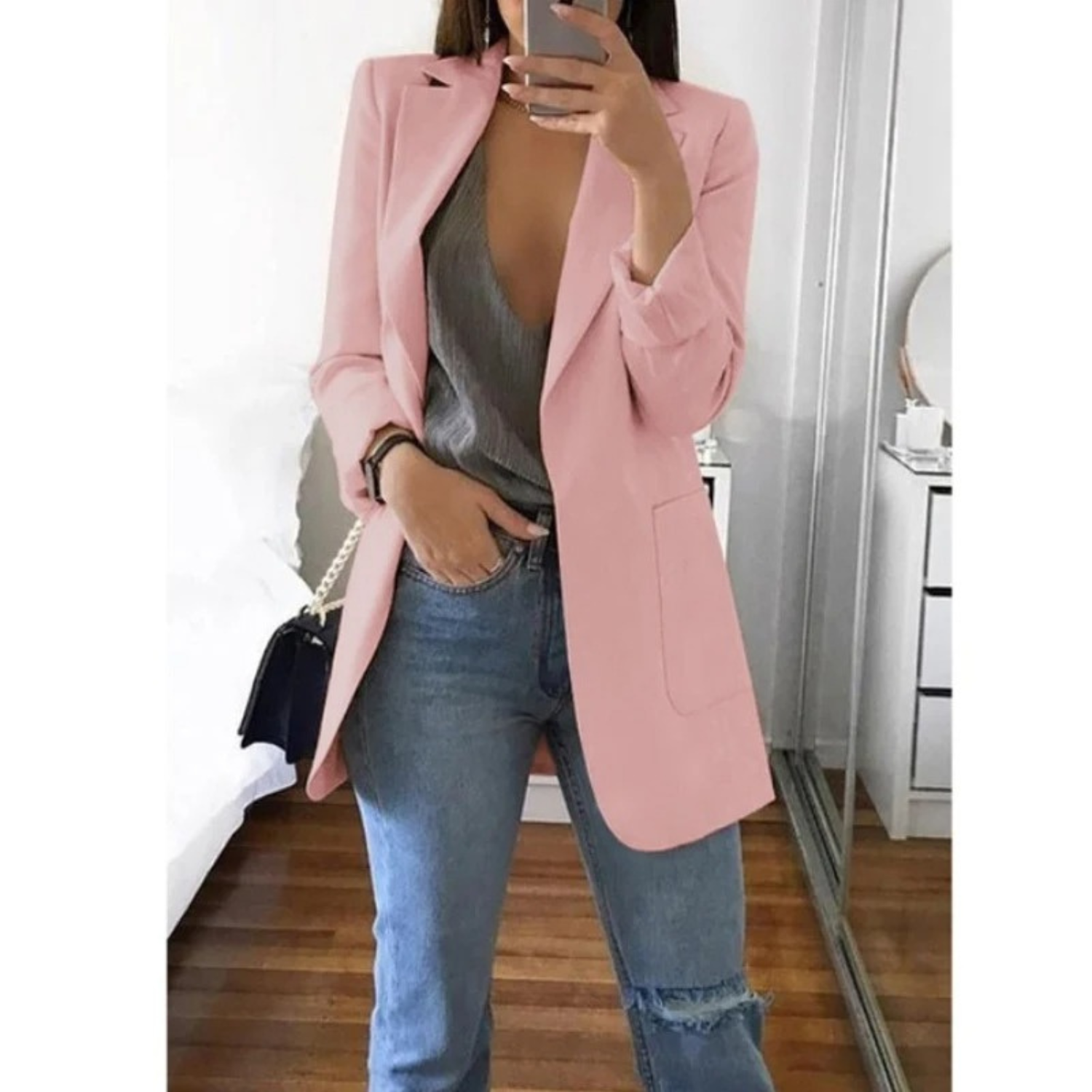 Blazer Long Femme - Élégant & Chic | Toutes Tailles