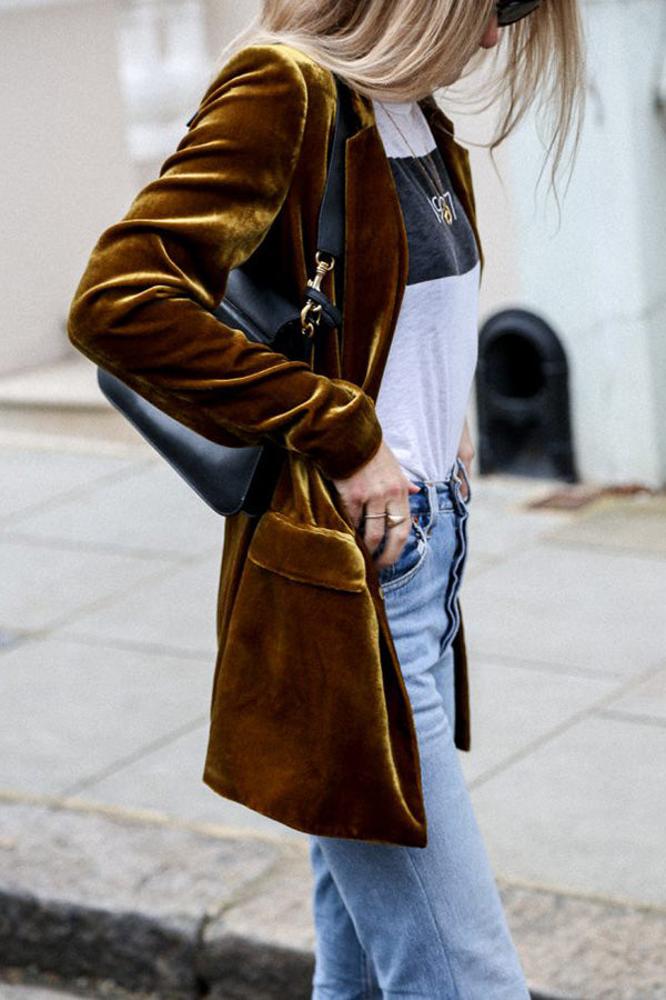 Blazer Velours Femme - Chic & Urbain | Rosalia