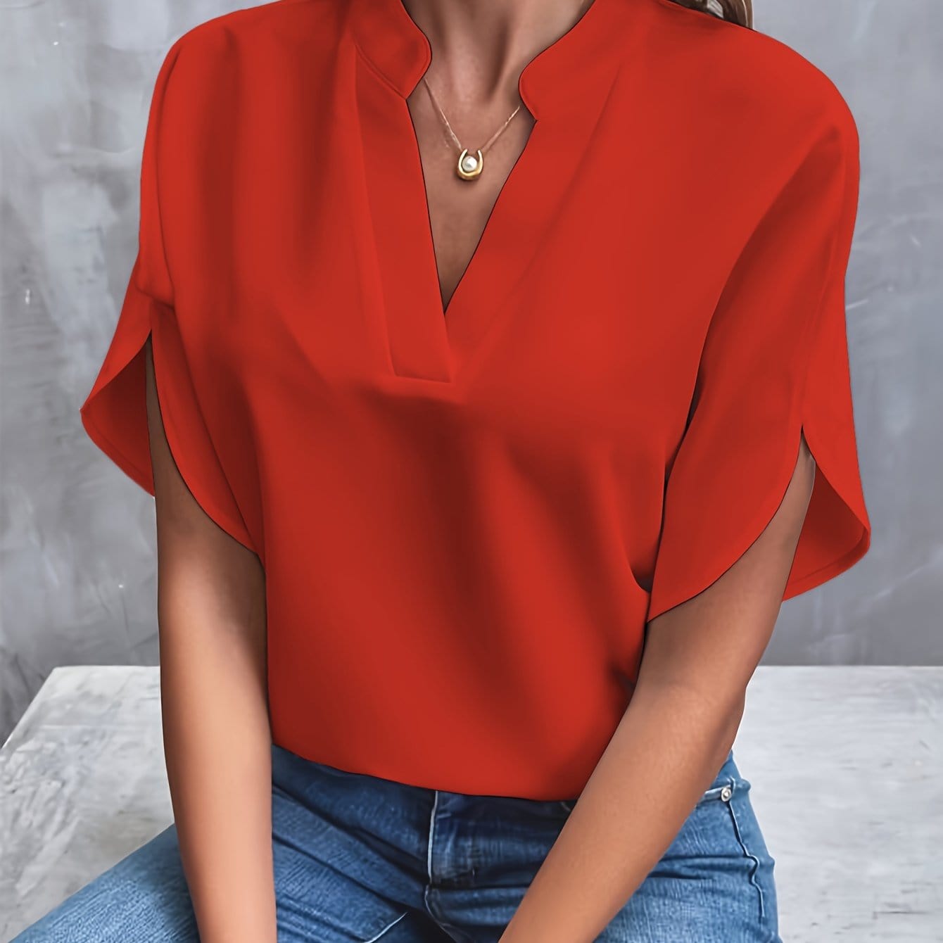 Blouse Élégante Femme - Satin Doux et Confort Raffiné