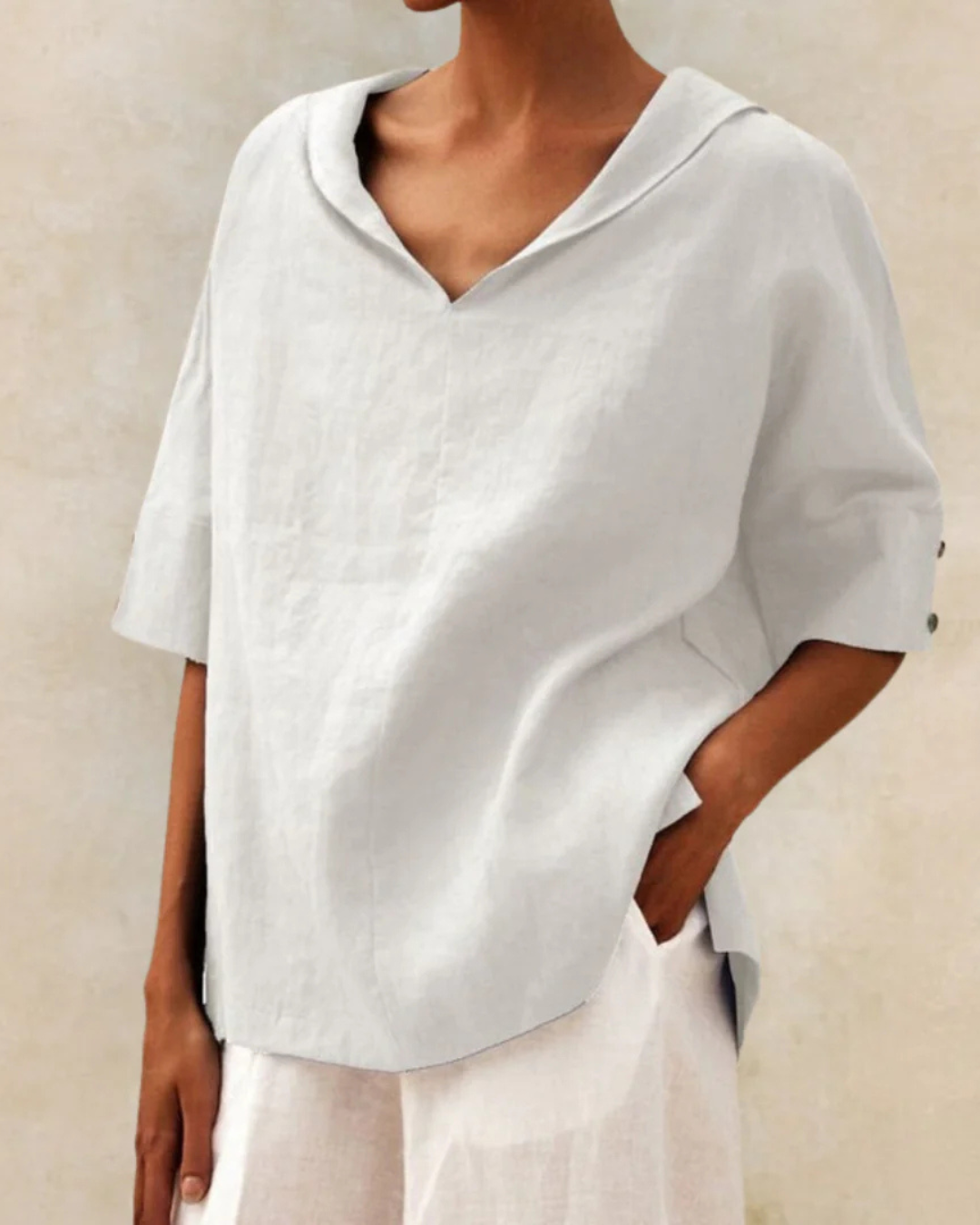 Blouse en Lin Femme - Élégance Décontractée pour l'Été
