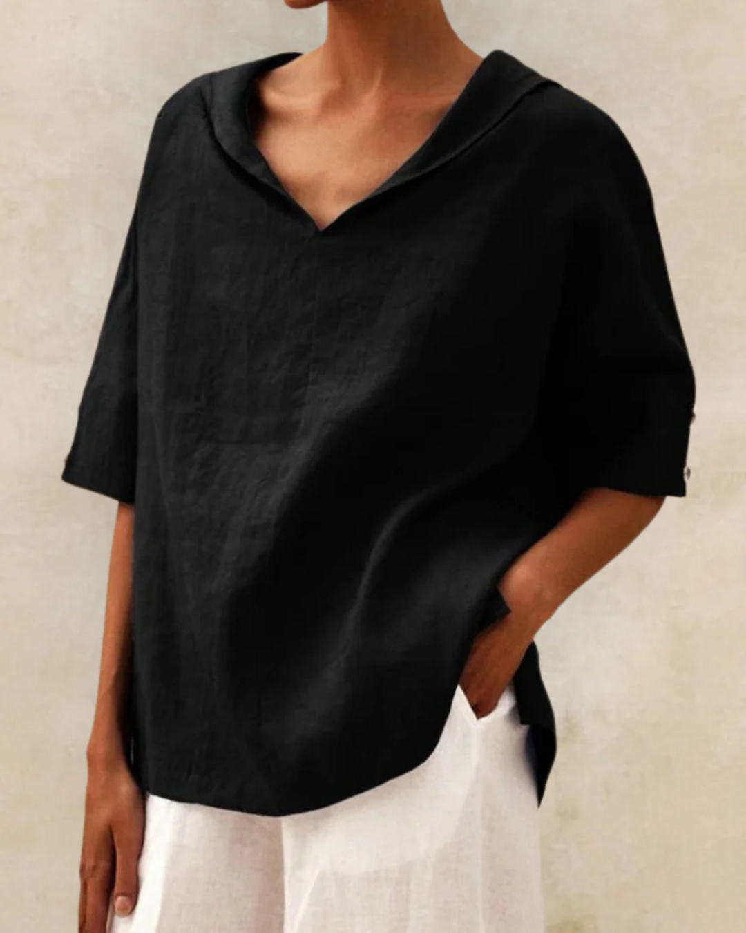 Blouse en Lin Femme - Élégance Décontractée pour l'Été