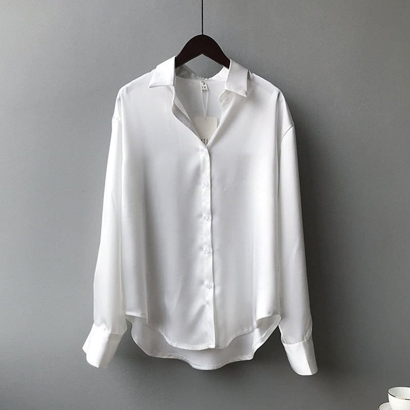 Blouse Femme - Coupe Droite, Manches retroussables - Kring