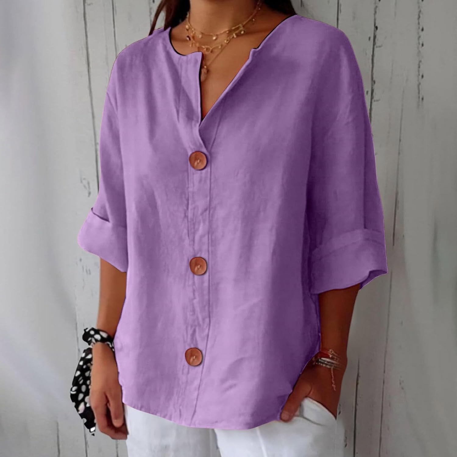 Chemise Femme en Lin Léger - Élégance Respirante Pour L'Été