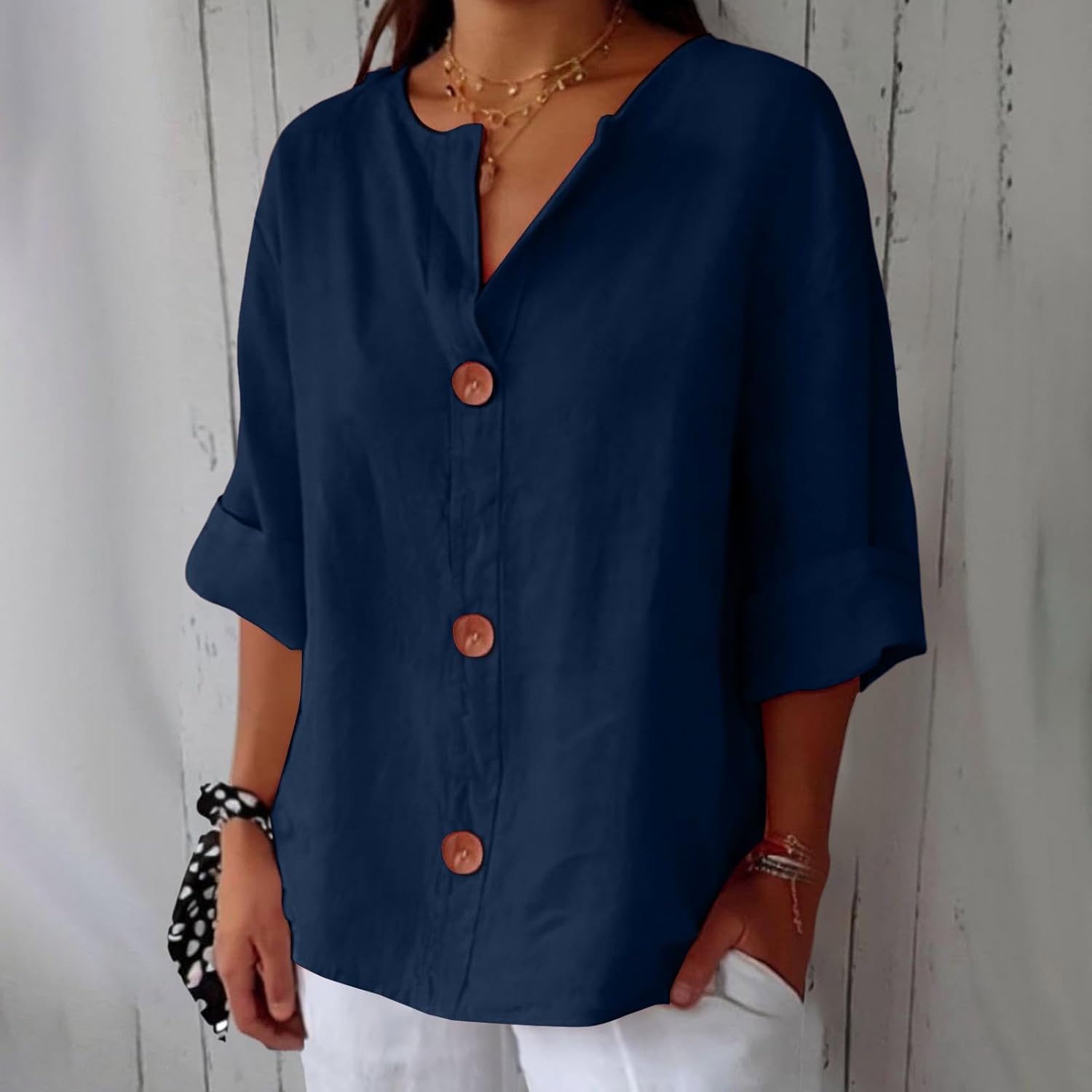 Chemise Femme en Lin Léger - Élégance Respirante Pour L'Été