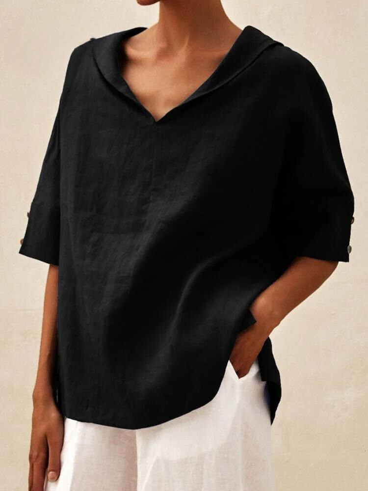 Chemise Femme Col V - Décontractée, Élégante & Confortable