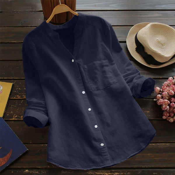 Sophia - Chemise Lin Coton Femme - Décontractée et Chic