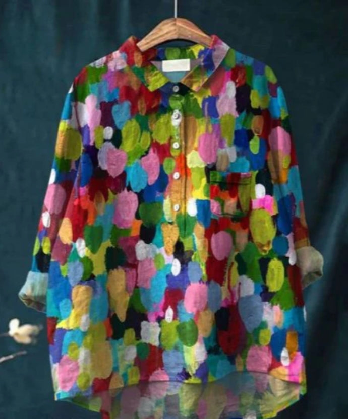 Blouse Soie Florale Chic - Claire™ | Élégance & Confort