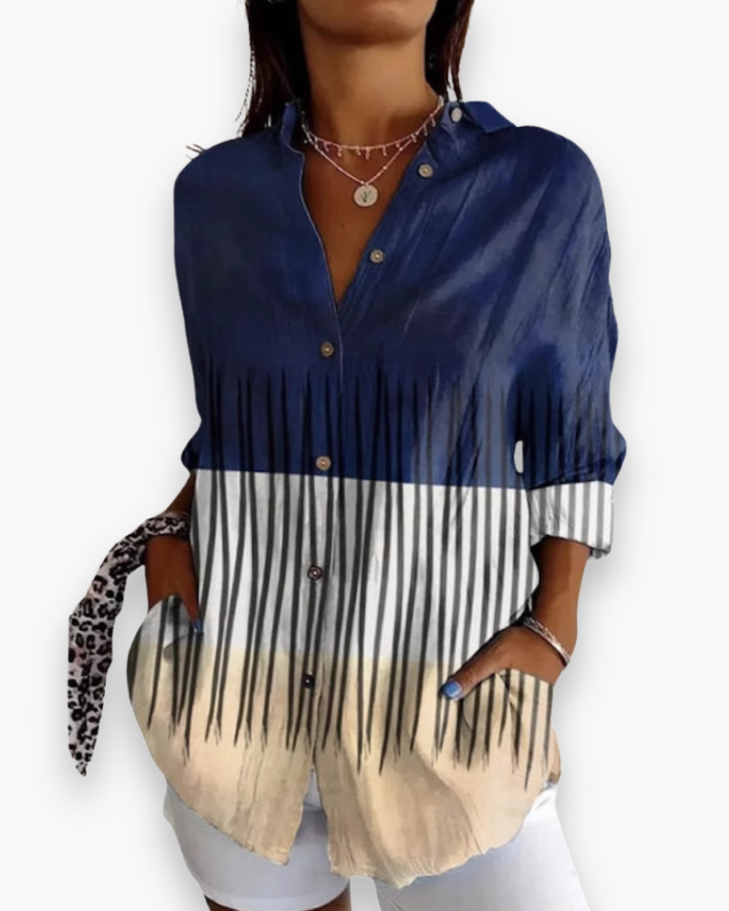 Chemisier Femme Chic - Imprimé Élégant | Style Raffiné
