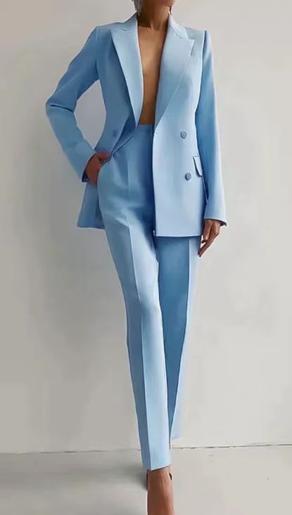 Costume Femme 2 Pièces - Blazer et Pantalon Élegant