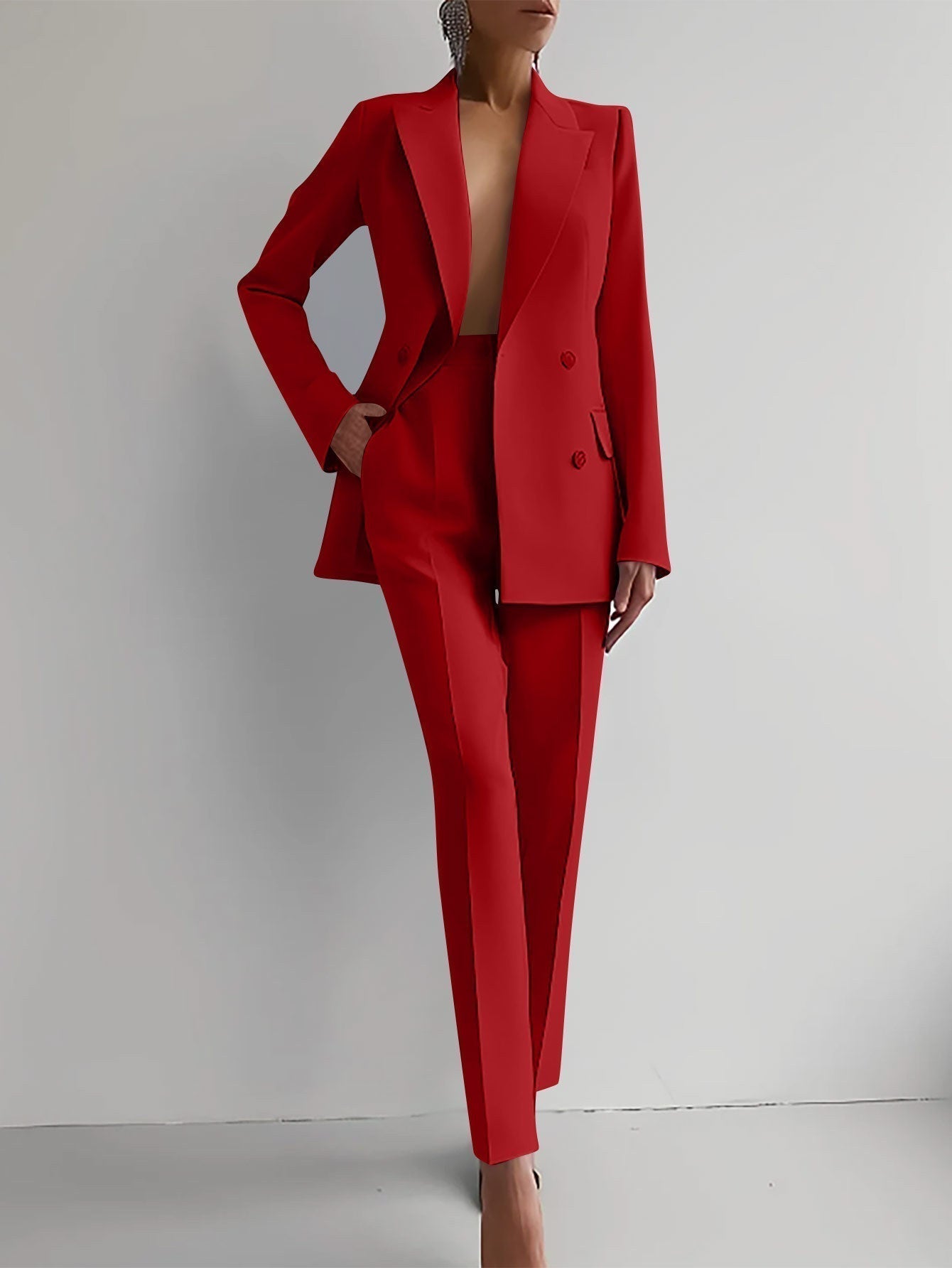 Costume Femme 2 Pièces - Blazer et Pantalon Élegant