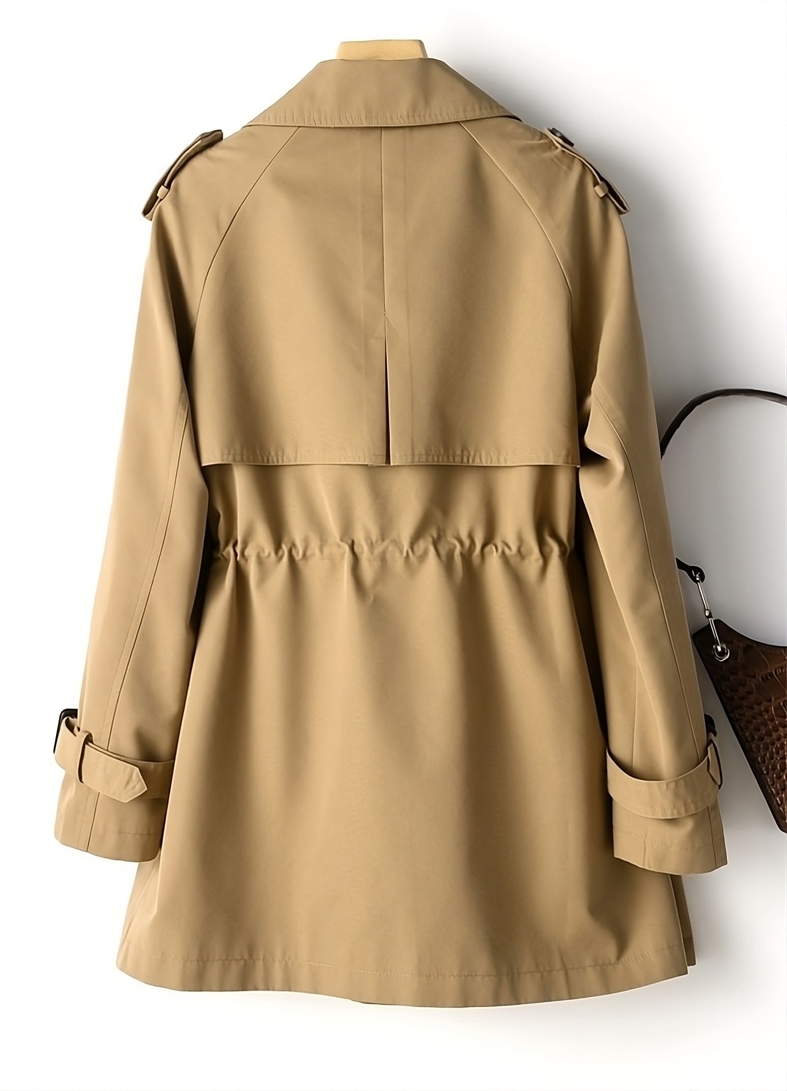Schlichte zweireihige Trenchjacke